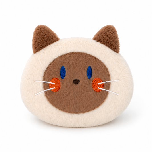 シャム猫 ふわふわミニポーチ