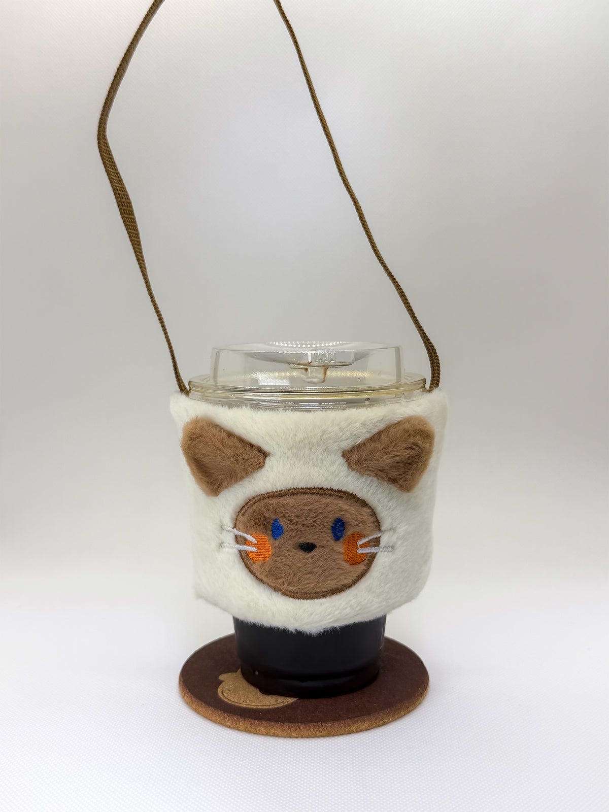 シャム猫 ふわふわドリンクホルダー